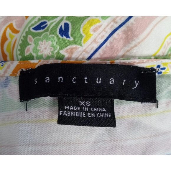 Sanctuary Spring Favorite Slip Dress Womens XS V Neck Ruffles Lined Rayon - Picture 5 of 6